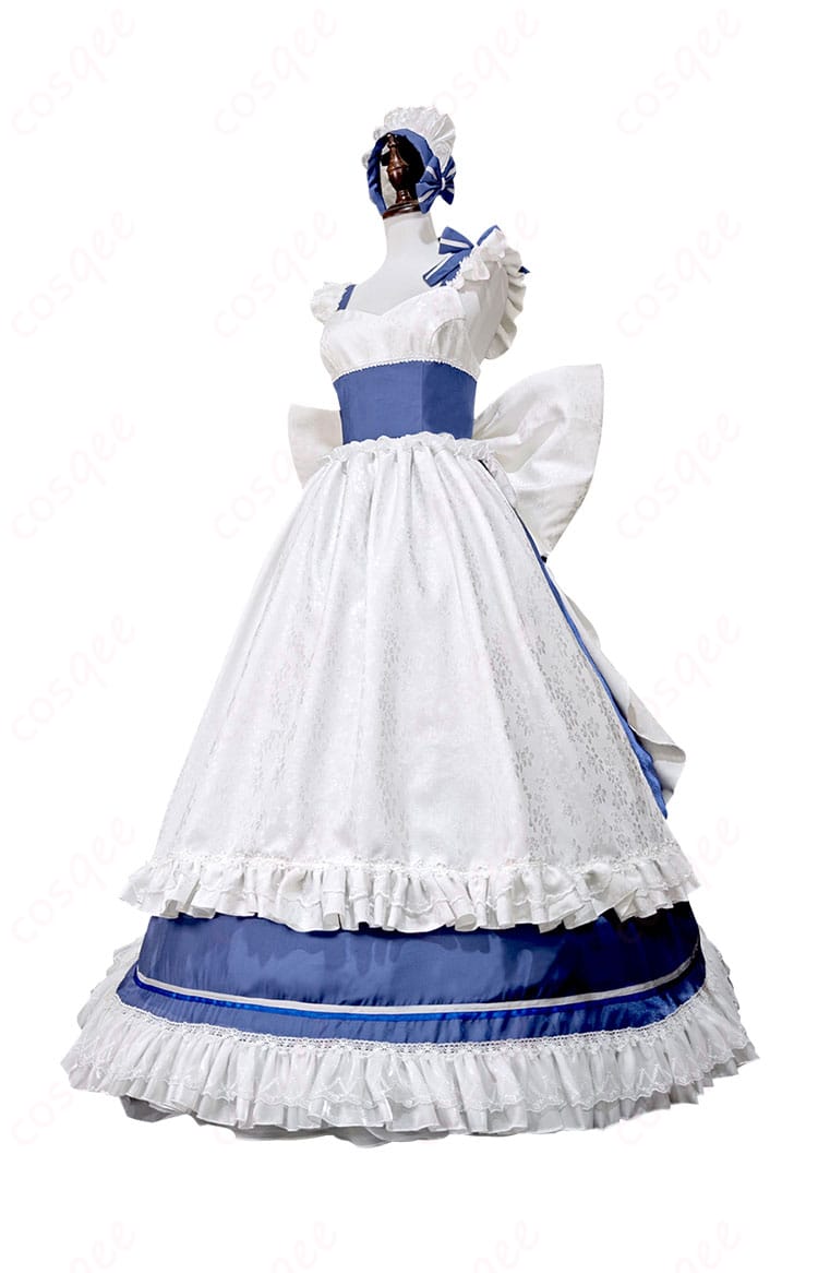 アズールレーン ベルファスト コスプレ衣装 メイド服 側面画像 - 精巧な仕立てとディテールの再現