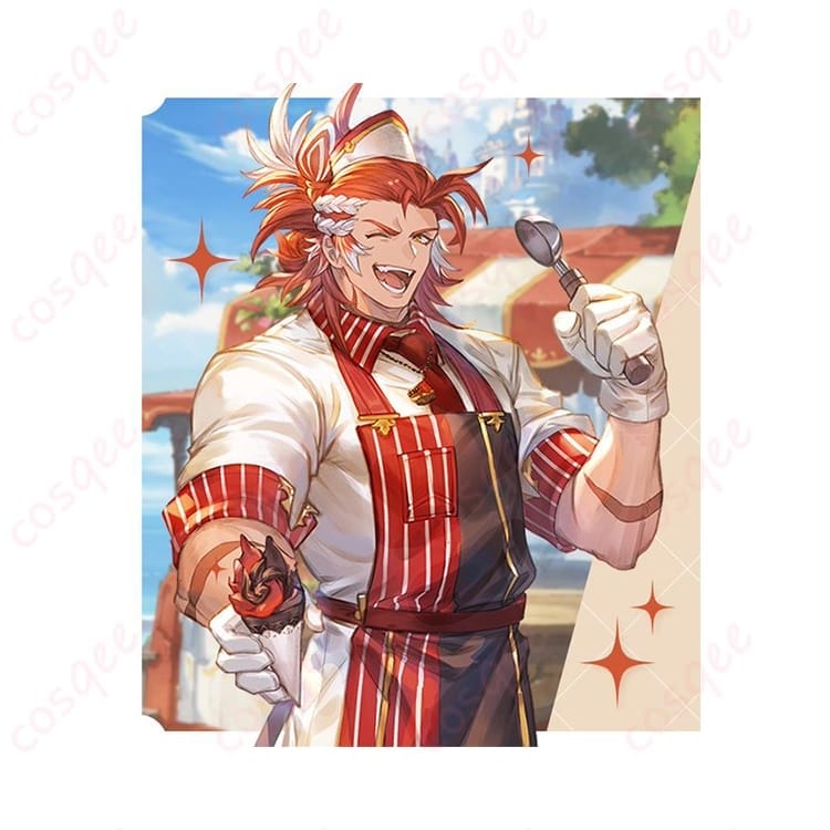 グラブル ウィルナス コスプレ衣装 Q-pot. CAFE.コラボ風で華やかに映えるサイズ対応 - 1枚目の画像