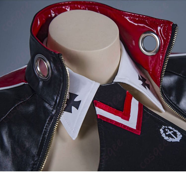 アズールレーン プリンツ・オイゲン コスプレ衣装 衣服の襟部分の詳細 – 上品な襟のデザイン、精緻な仕上げ