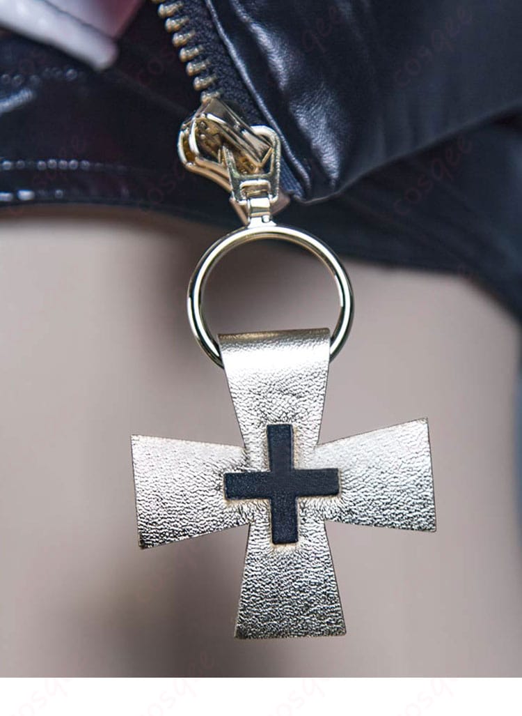 アズールレーン プリンツ・オイゲン コスプレ衣装 ジッパー装飾の詳細 – ファイナル・ラップ衣装のジッパー装飾部分