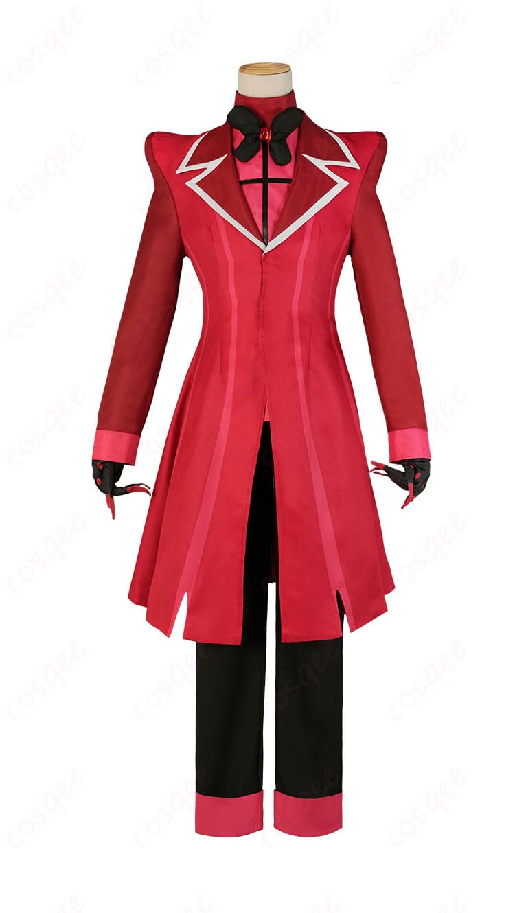 ハズビン・ホテル アラスター コスプレ衣装 正面画像。ディテールまで再現されたコスプレ衣装で、イベントや撮影に最適。