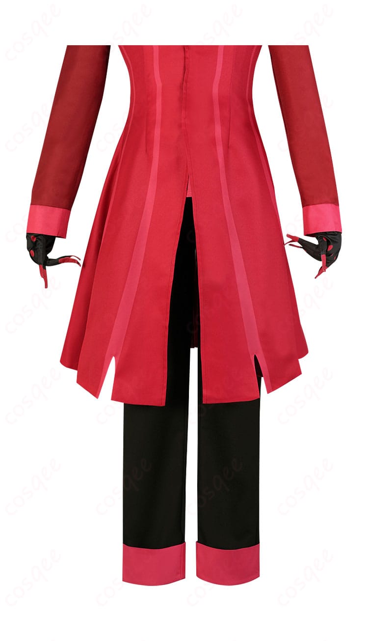 アラスター コスプレ衣装 背面のディテール。背面部分のデザインや仕上げがしっかりと再現されています。