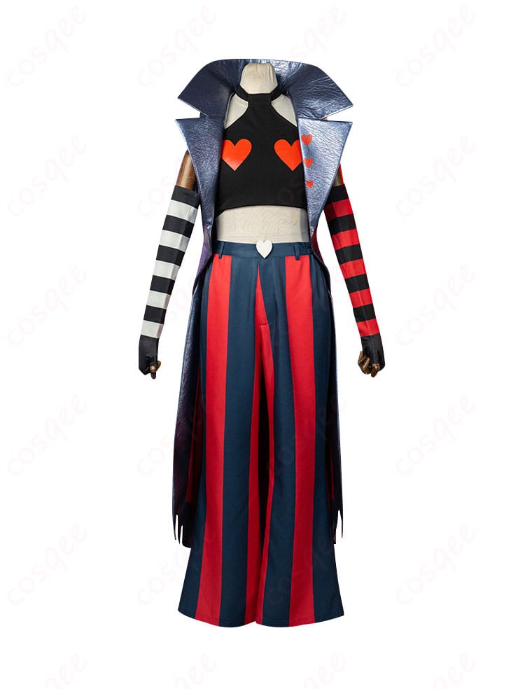 商品正面のコスプレ衣装画像。ヴェルヴェットキャラクターの詳細なデザインと高い再現度。