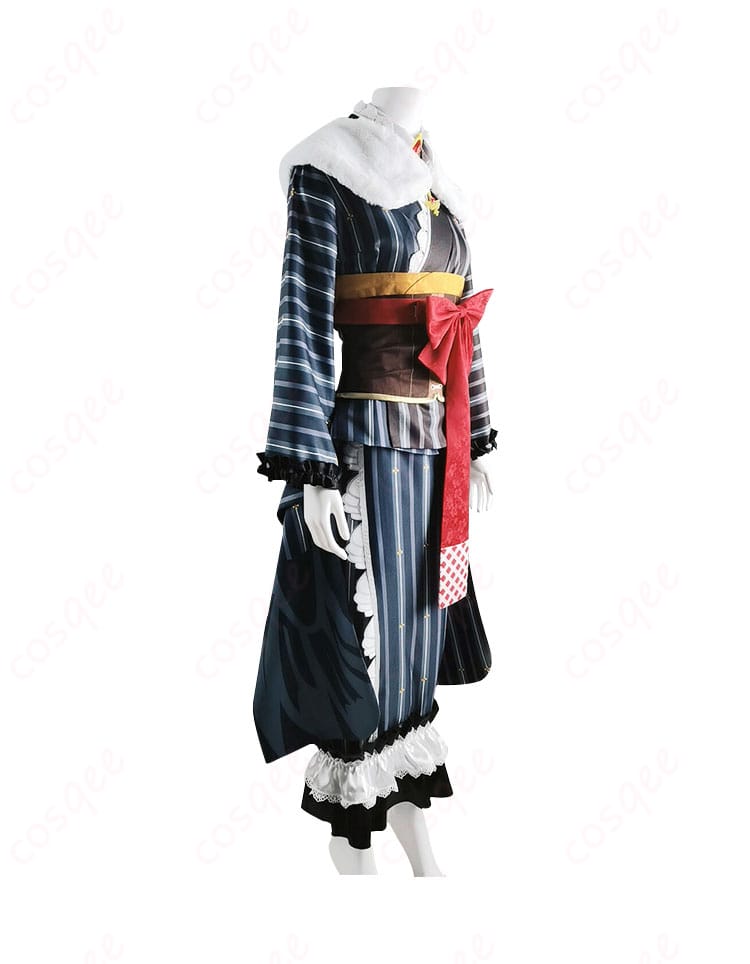 商品右側から見たコスプレ衣装。ホロライブの鷹嶺ルイの特徴的なディテールを強調したデザイン。