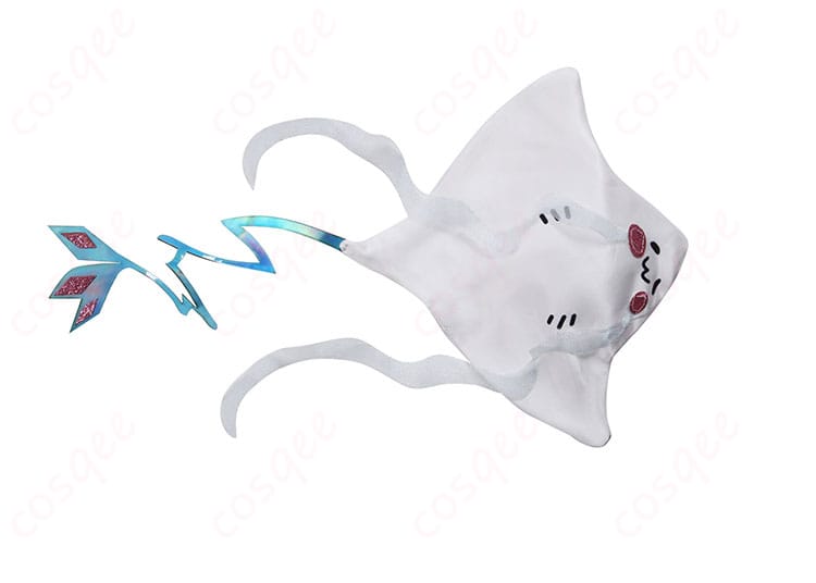 アクセサリー装飾細節圖。コスプレ衣装のアクセサリー部分(ヘアピンや紐飾り)を強調し、細かい装飾がよくわかります。