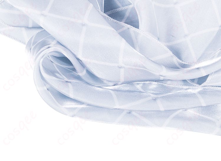 スカーフ装飾細節圖。コスプレ衣装のスカーフの装飾をアップで映し出し、実際の素材とデザインが確認できます。