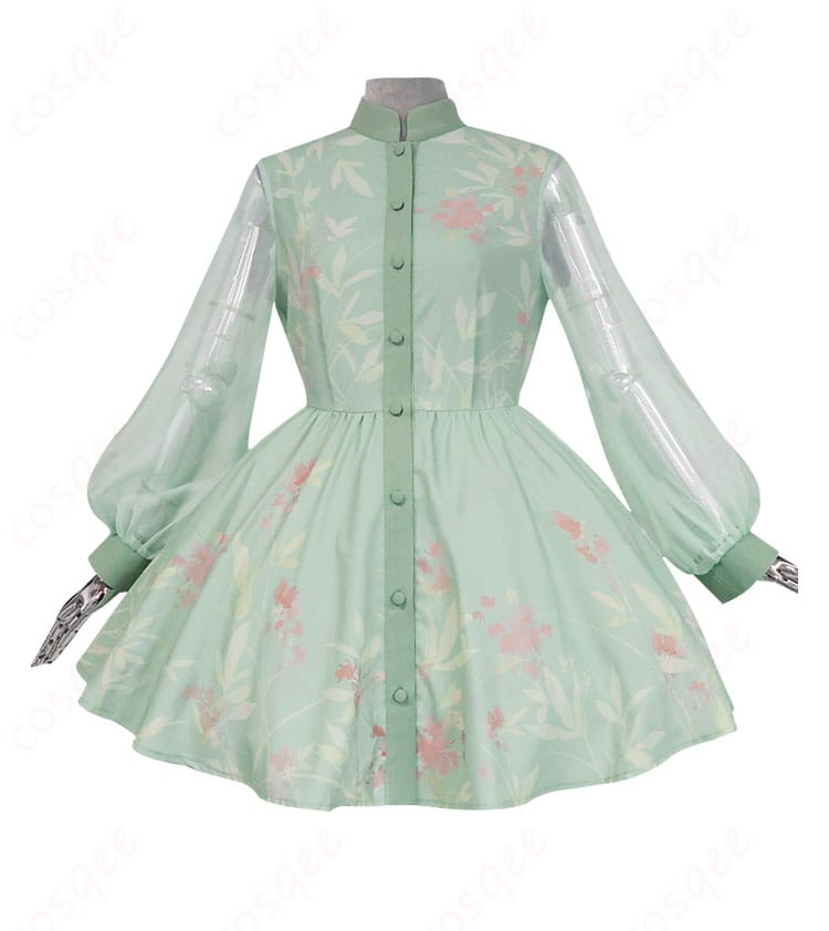 草薙寧々のスカートに施された美しい装飾。コスプレ衣装のクオリティを感じてください。