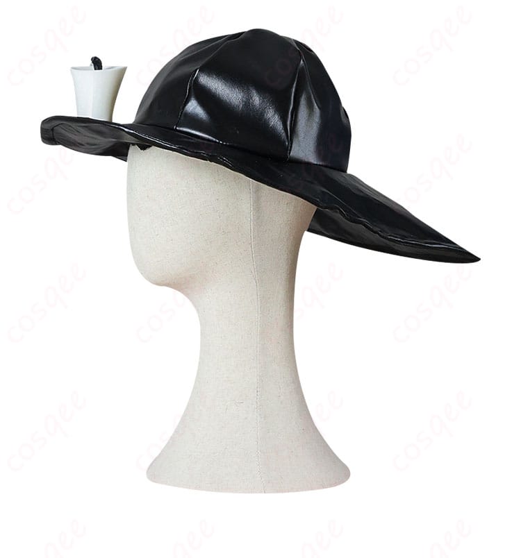 探鉱者コスプレ衣装の帽子のディテール。リアルなデザインと品質。