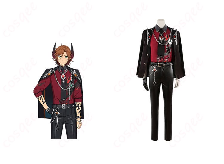 商品正面とキャラクターの組み合わせ写真 | あんさんぶるスターズ 三毛縞斑 コスプレ衣装