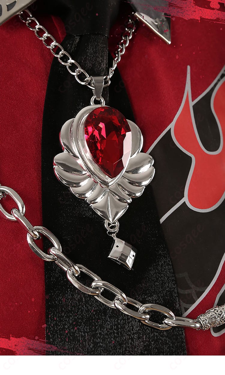 アクセサリー宝石ネックレスディテール | 三毛縞斑 コスプレ衣装の宝石ネックレスディテール