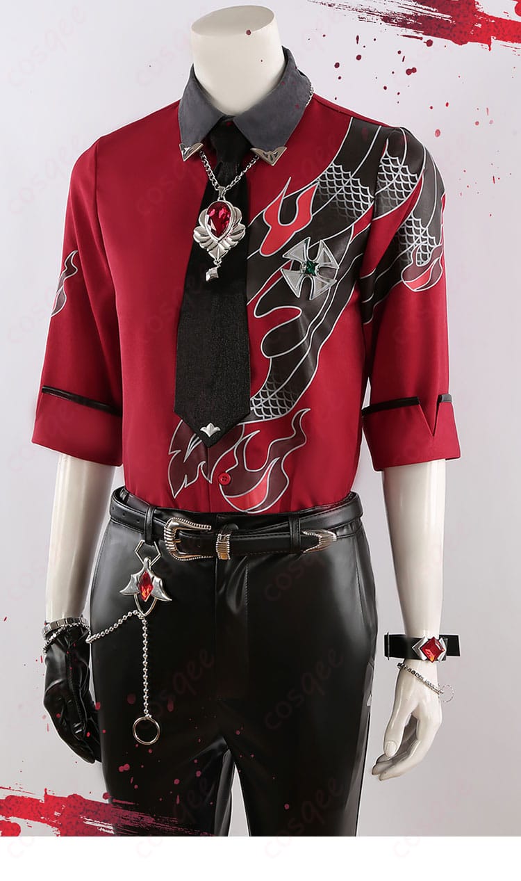 服装ネクタイ装飾ディテール | ドミナント衣装のネクタイ装飾ディテール