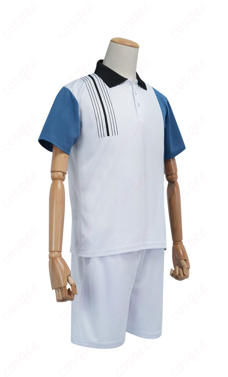 跡部景吾 コスプレ衣装の右側画像。氷帝ジャージ ユニフォームのディテールを確認。