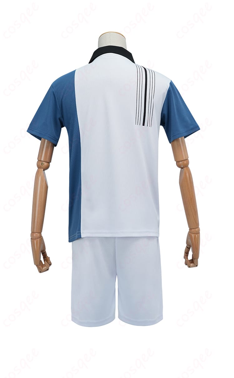 跡部景吾 コスプレ衣装の背面画像。ユニフォームの後ろ姿を確認。