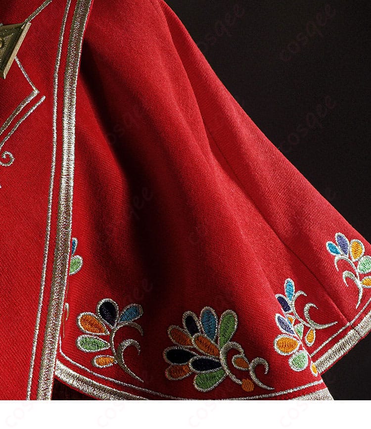 肩部分の装飾、夜の番人(イタカ)らしさを引き立てるデザイン。