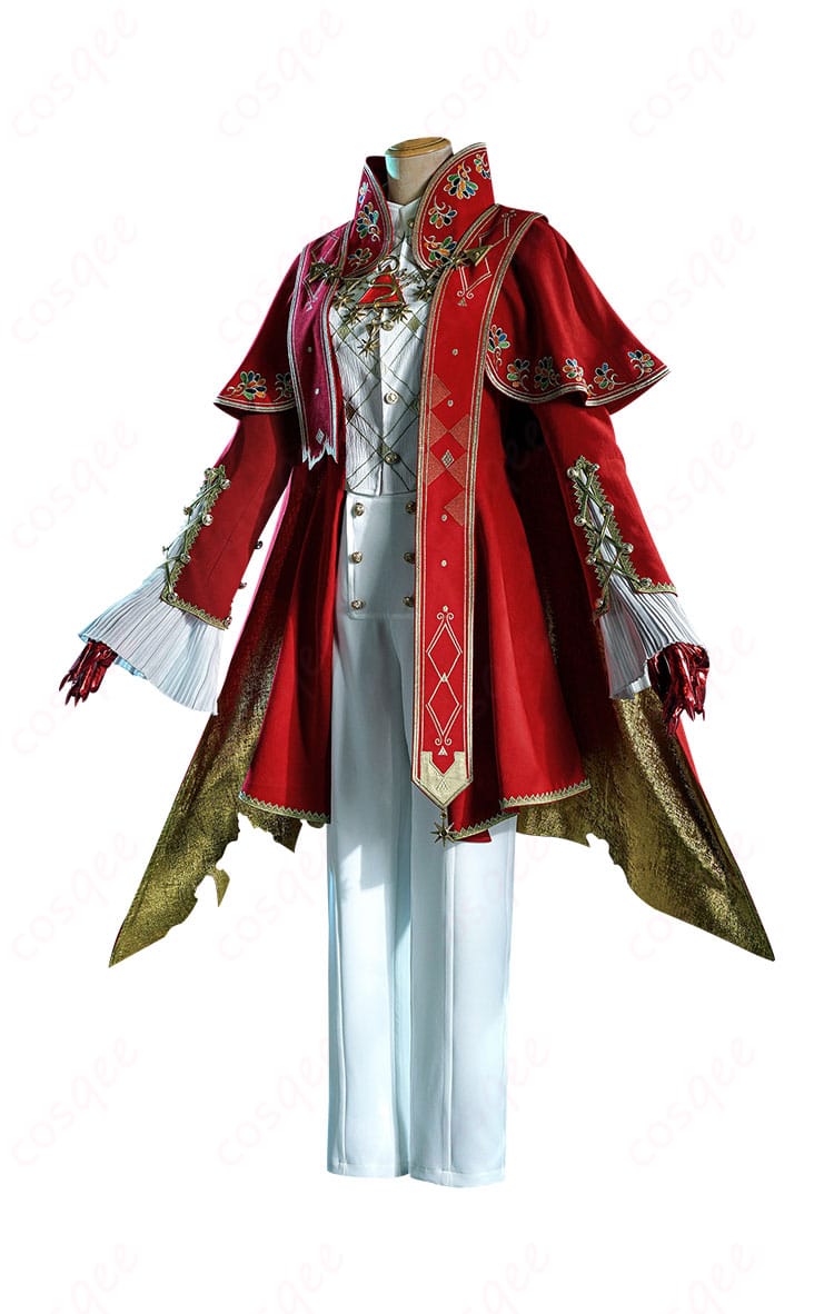 コスプレ衣装の側面、衣装全体のバランスを示す重要な角度。