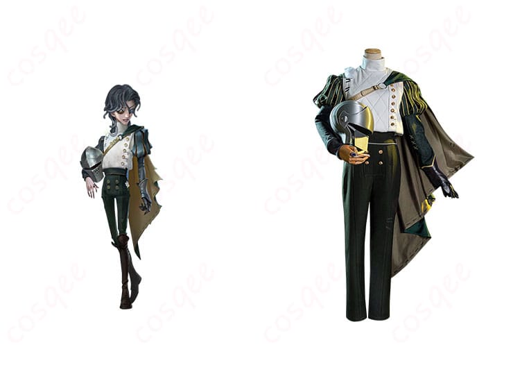 IdentityV 第五人格 騎士 コスプレ衣装 正面とキャラクターの衣装が一体化した画像。高い再現度でゲームのキャラクターを再現。