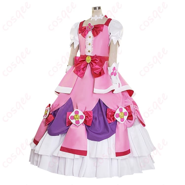 Go!プリンセスプリキュア 春野はるか キュアフローラのエレガント衣装で可憐に映える - 2枚目の画像