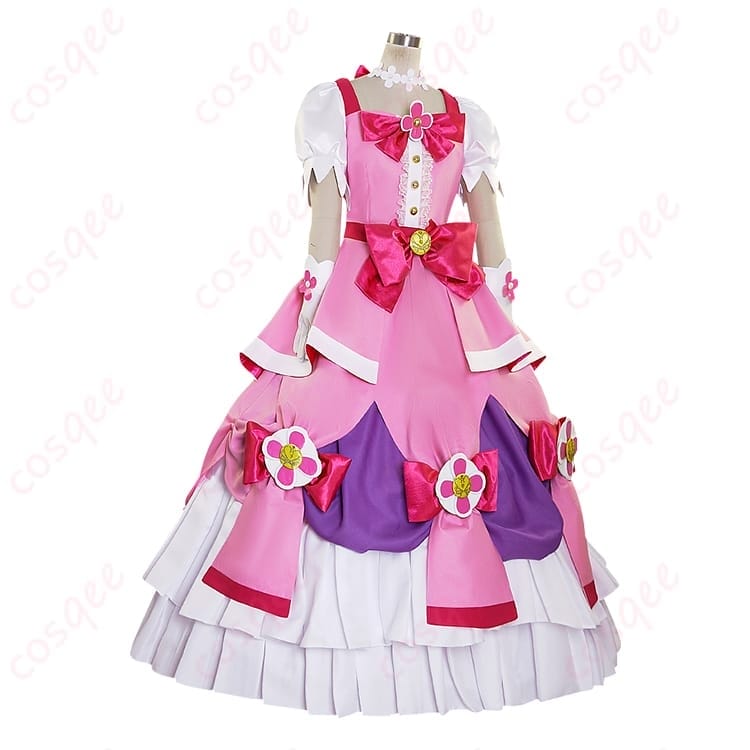 Go!プリンセスプリキュア 春野はるか キュアフローラのエレガント衣装で可憐に映える - 3枚目の画像