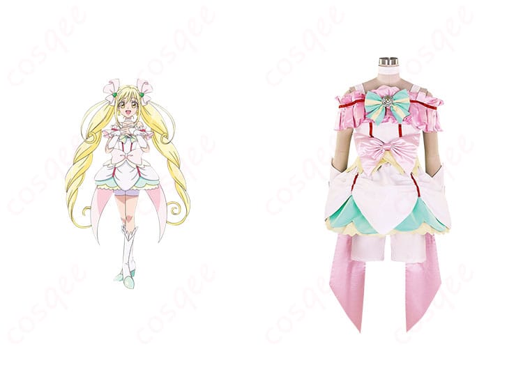 キュアエコーのコスプレ衣装、映画「プリキュアオールスターズNewStage」の坂上あゆみキャラクターとの組み合わせ
