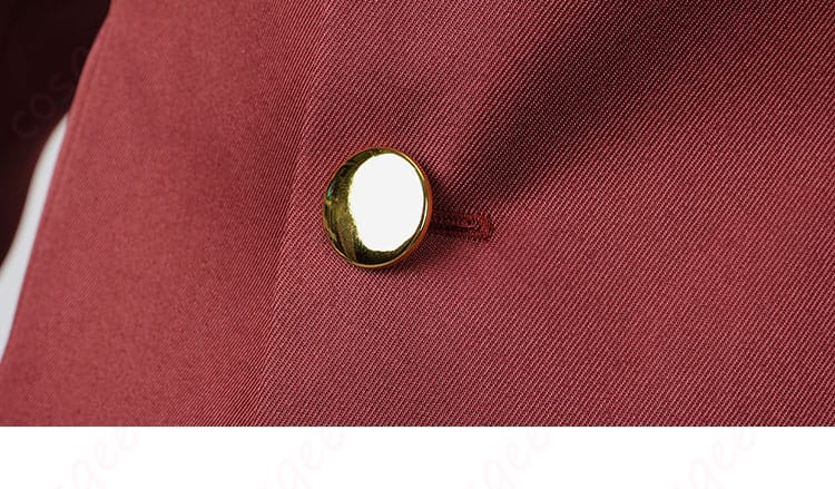 ボタンディテール、ウェンディ・マーベルコスプレ衣装の精密な仕上げ