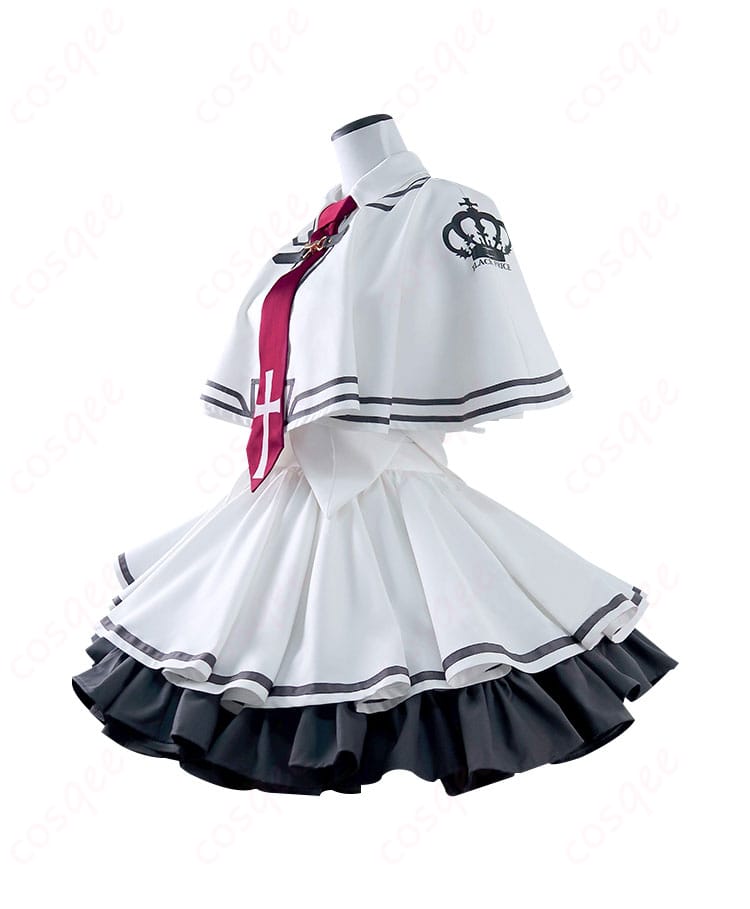 水上由岐コスプレ衣装左側の装飾ディテール。細かい刺繍や装飾が特徴的。高再現度の衣装。