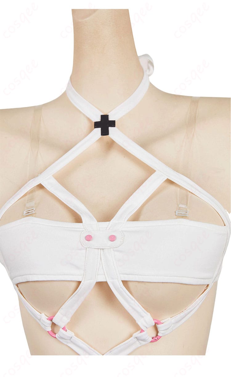 2.5次元の誘惑 コスプレ衣装 上衣の装飾のディテール写真。刺繍やパーツが忠実に再現されています。