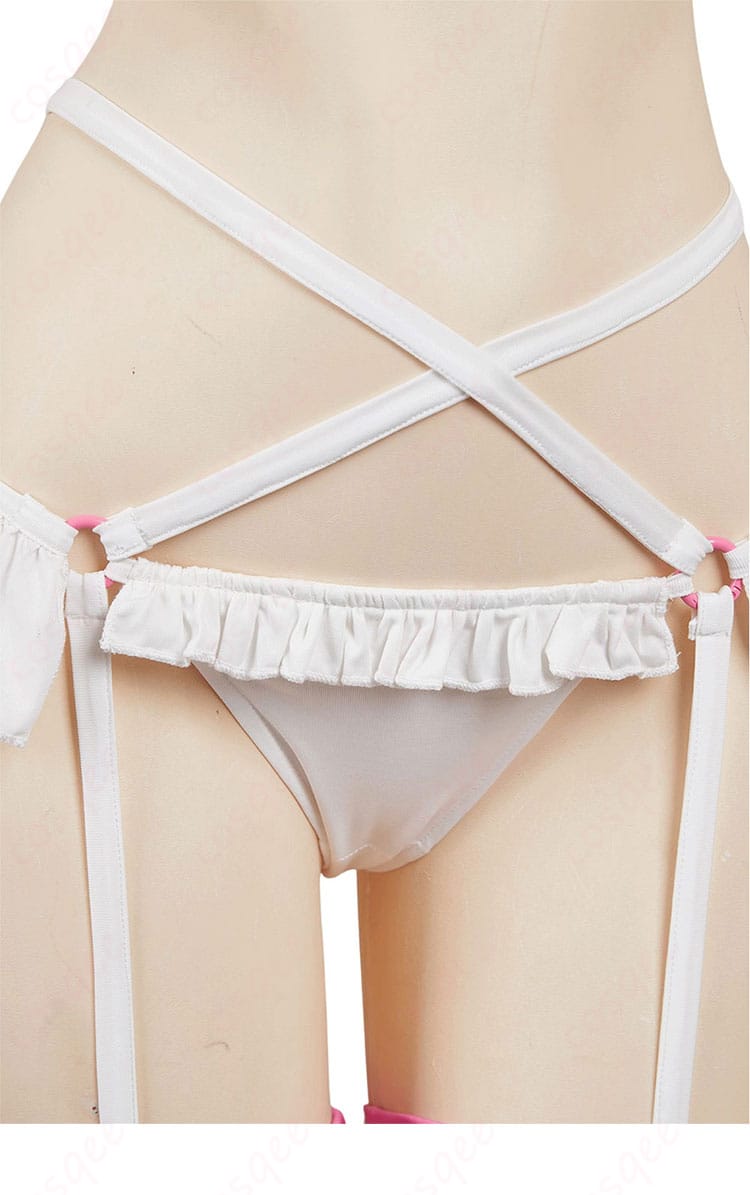 2.5次元の誘惑 コスプレ衣装 ズボンの装飾ディテール。キャラクターの特徴的なデザインが際立っています。