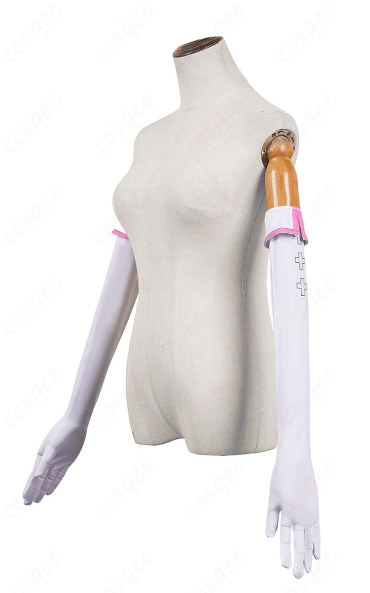 2.5次元の誘惑 コスプレ衣装 手袋のサイド装飾ディテール。手袋の美しい細部がよく見えます。