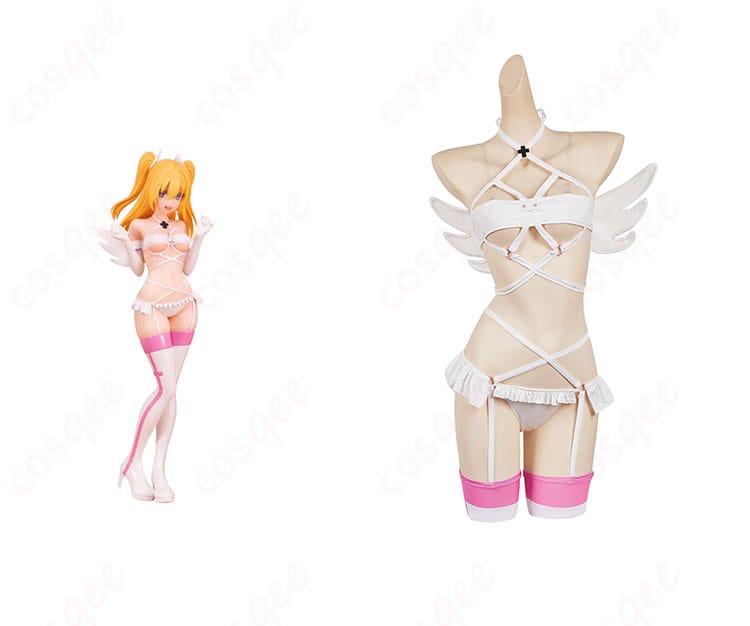 2.5次元の誘惑 天乃リリサ・リリエル・衛生小隊 コスプレ衣装 正面とキャラクターの合わせた写真。高い再現度でコスプレ衣装を楽しもう!