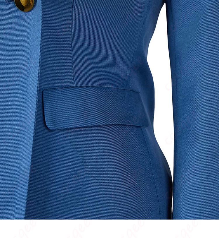 シズ大学制服の衣襟と衣袋の装飾。ディテールの美しさにこだわったデザインです。