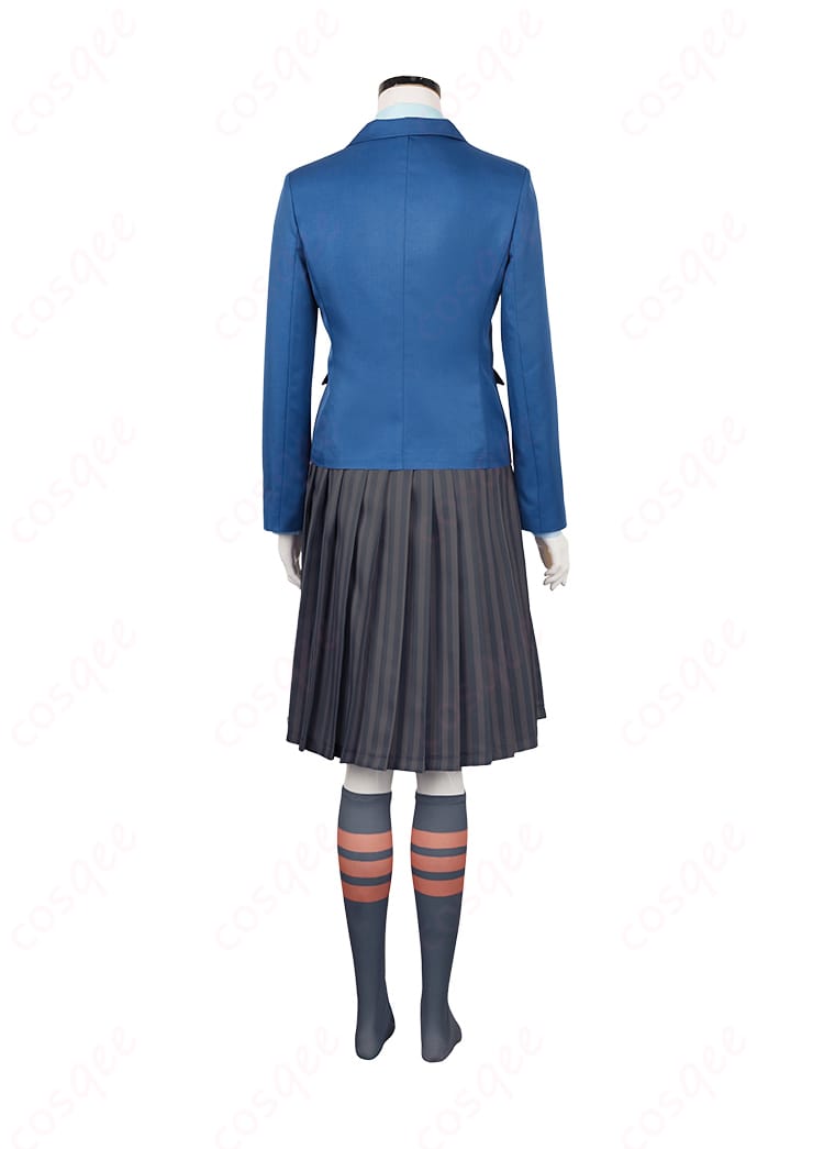 シズ大学制服コスプレ衣装の背面画像。背面のデザインも美しく再現されています。