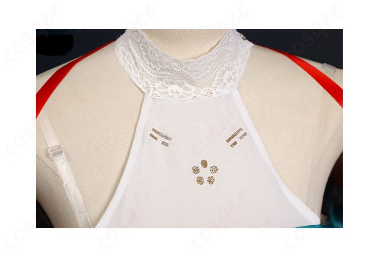 鳴潮折枝(オリエ)コスプレ衣装の襟部分の装飾ディテール – 細部までこだわったデザイン。