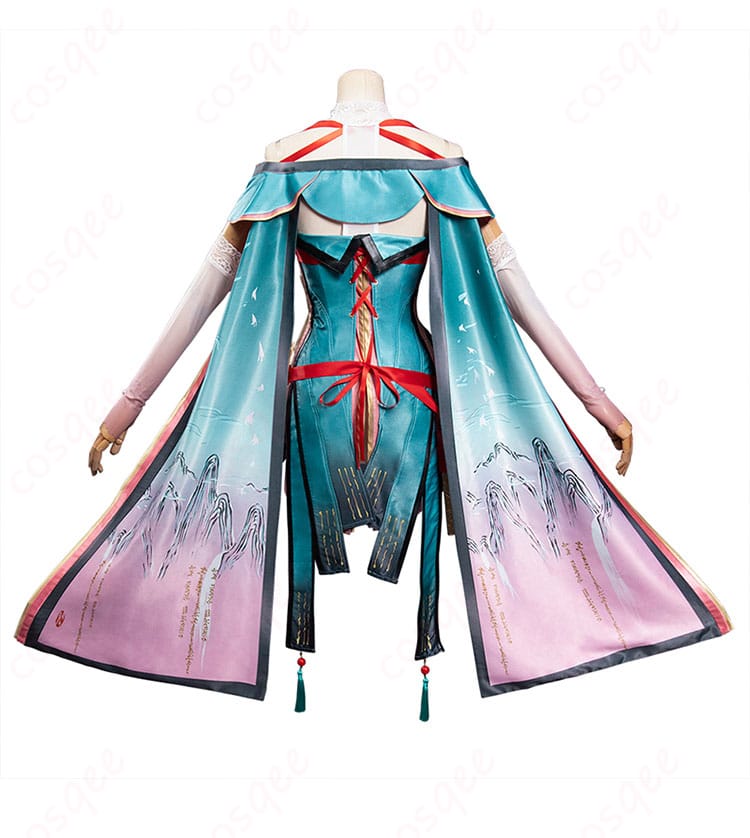 鳴潮折枝(オリエ)コスプレ衣装の背面画像 – 衣装の背面ディテールを確認。