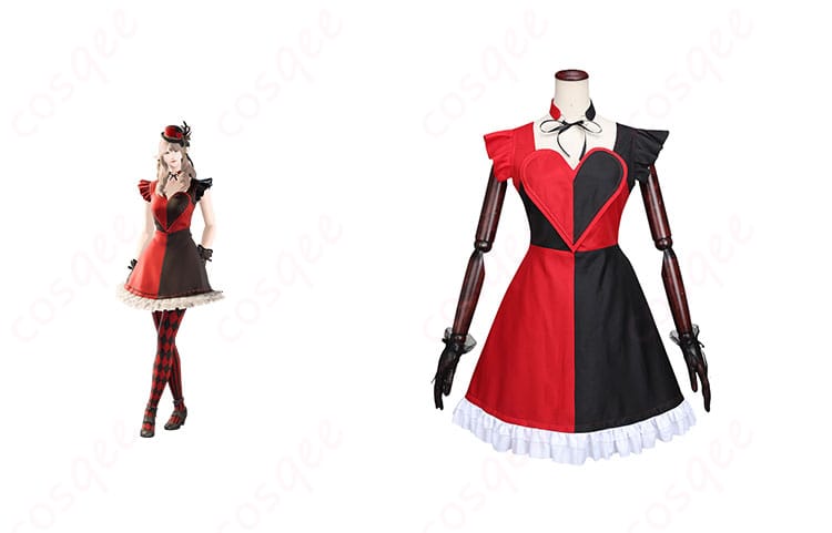 商品正面とキャラクターとの組み合わせ画像 - ファイナルファンタジーXIV ローズ・ヴァレンティオンドレス コスプレ衣装