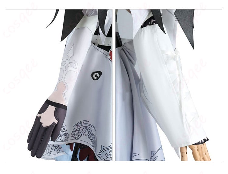 エリザベス・ローズ・ブラッドフレイム コスプレ衣装 左右手の装飾細部。華やかなアームカバーで個性を引き立てる。