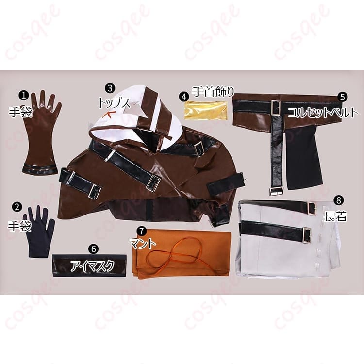 IdentityV イライ・クラーク束縛者 コスプレ衣装 ダークに映える細部再現でイベント主役に - 4枚目の画像