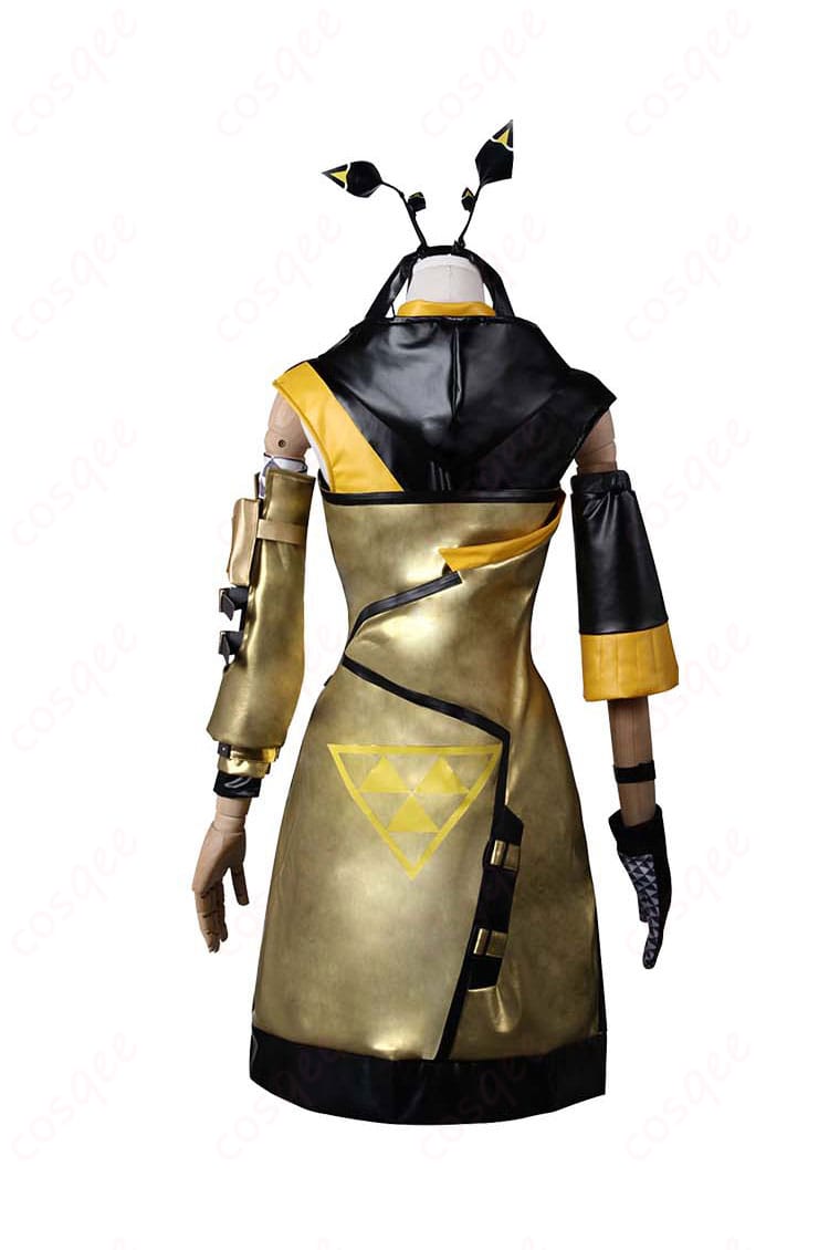 アークナイツ ウィーディ コスプレ衣装の背面画像。バックデザインとディテールをお楽しみください。