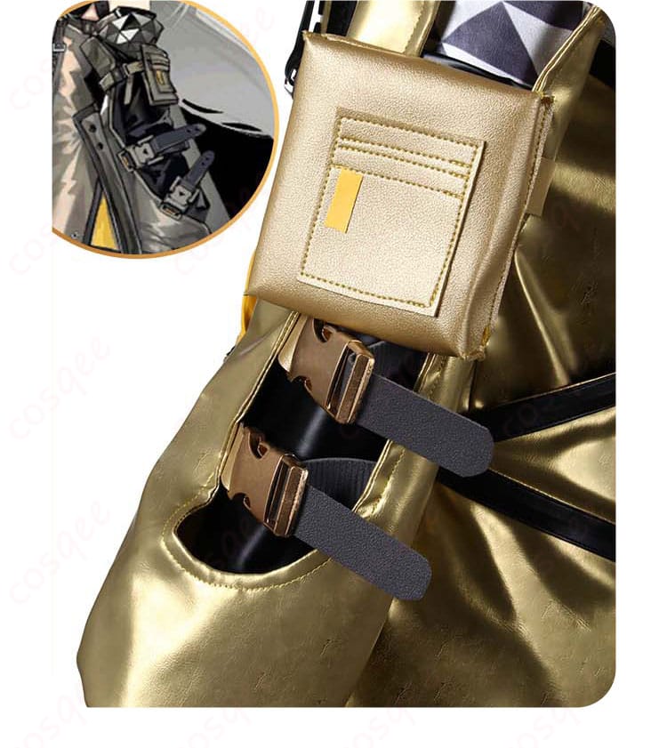 ウィーディ コスプレ衣装の左腕の装飾ディテール。ファッション性とキャラクターの個性を反映。