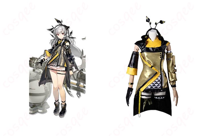 アークナイツ ウィーディ コスプレ衣装とキャラクターウィーディのイメージ写真。忠実に再現されたデザインでコスプレに最適!