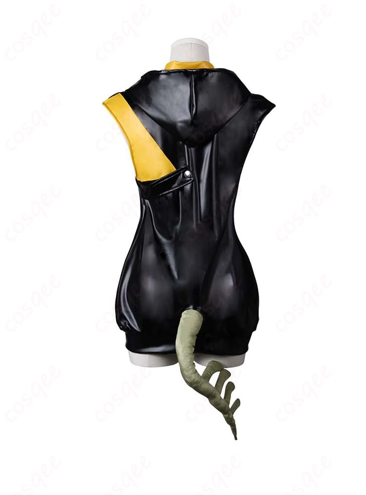 ウィーディ コスプレ衣装の内搭部分の背面ディテール。詳細な縫製とデザインの確認ができます。