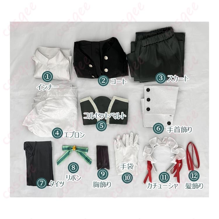 君は冥土様。雪（シュエ）メイド服コスプレ 一式で整う清楚可憐なスタイル - 7枚目の画像