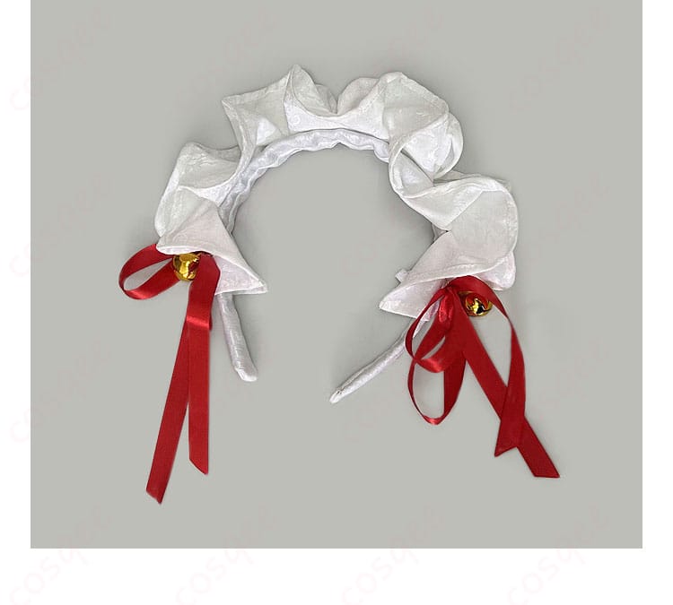 雪 シュエ メイド服の髪飾り、エレガントなデザインが特徴。