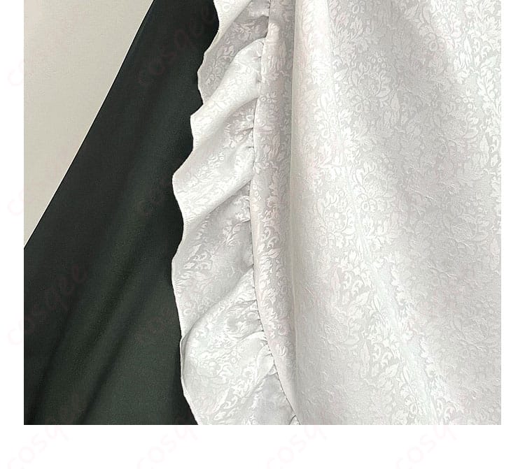 雪 シュエ メイド服のスカート裾装飾、完璧なシルエットとディテール。