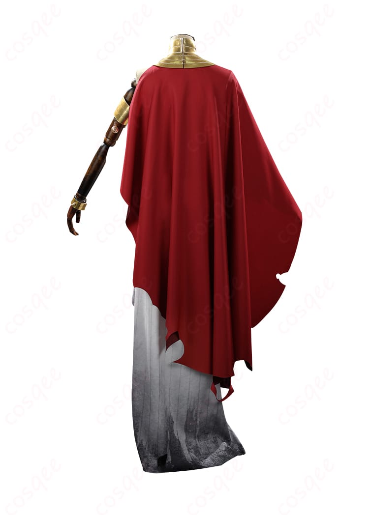 商品背面画像。無期迷途 ヘスティア コスプレ衣装の後ろ側のデザインを確認。