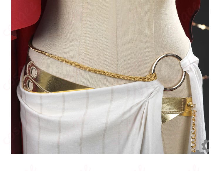 スカート飾り装飾細部。スカートの装飾ディテールを拡大して見る。