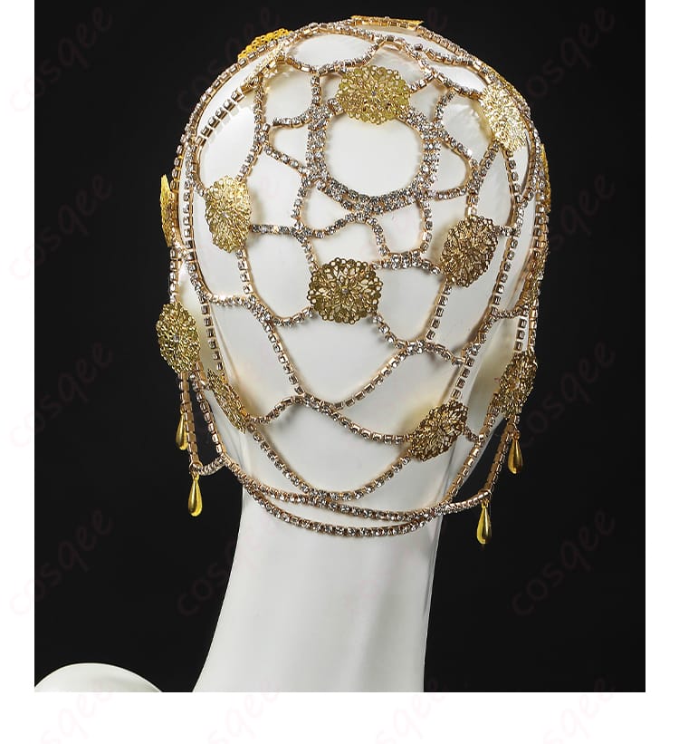 髪飾り背面装飾細部。髪飾りの後ろ側のデザインを確認。