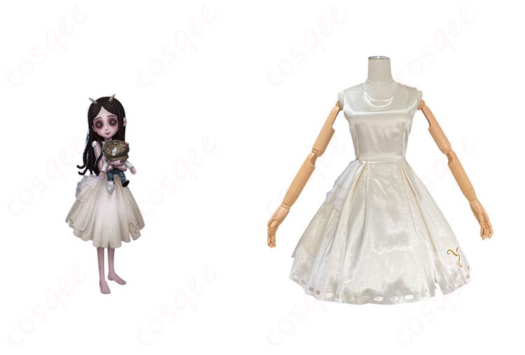 IdentityV 第五人格 少女 記憶 パンドラ コスプレ衣装 商品正面とキャラクターの組み合わせ写真。忠実再現されたデザインで、キャラクターの魅力を引き立てます。