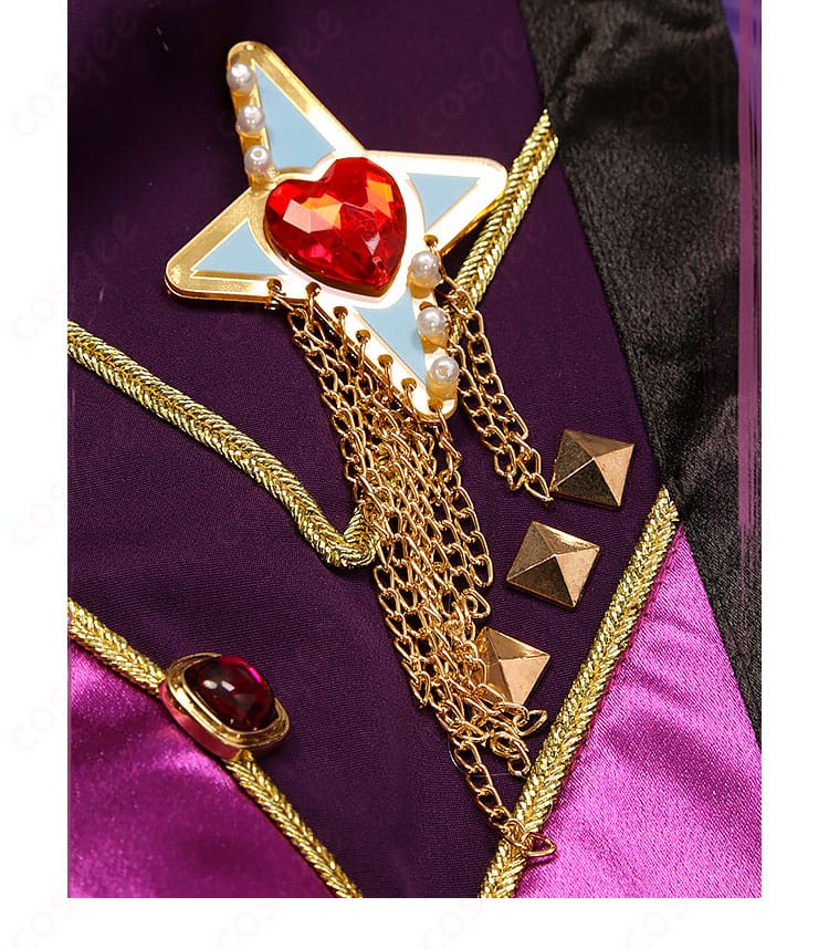 乙狩アドニス SWING NIGHTコスプレ衣装の右胸前の装飾ディテール画像