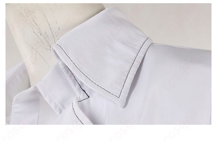 衣領装飾の細かいデザイン、ディズニー ツイステッドワンダーランド カリム・アルアジーム 実験着 コスプレ衣装