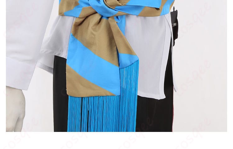 腰ベルトの流苏装飾の詳細、ディズニー ツイステッドワンダーランド カリム・アルアジーム 実験着 コスプレ衣装